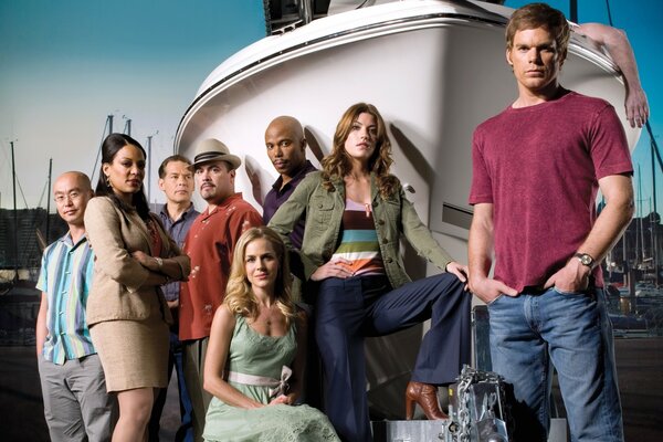 Photos of the heroes of the series Dexter