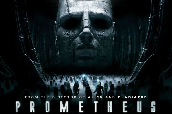 Düsteres Prometheus-Filmplakat