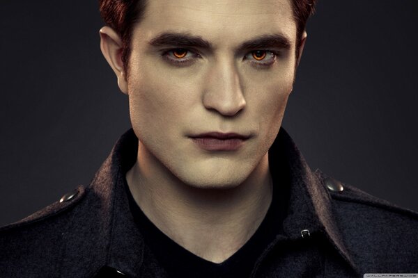 Porträt von Robert Pattinson als Vampir