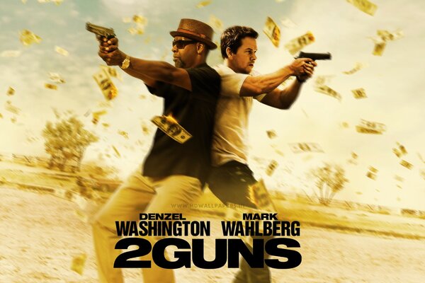 Denzil Washington e Mark Wolberg 2 pistole