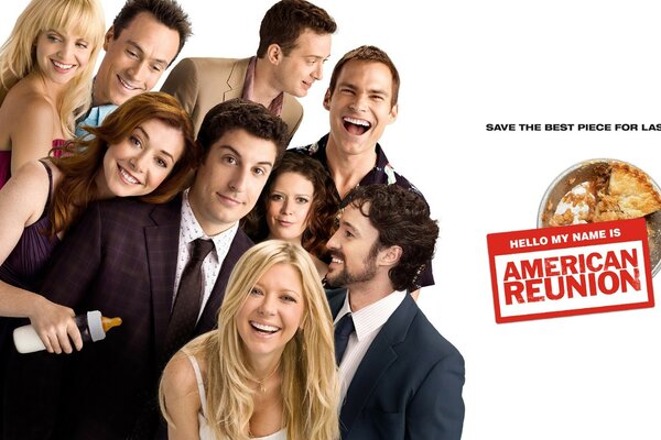 All the heroes of the movie American pie