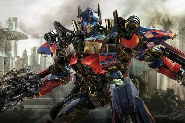 Optimus prime prêt à se défendre