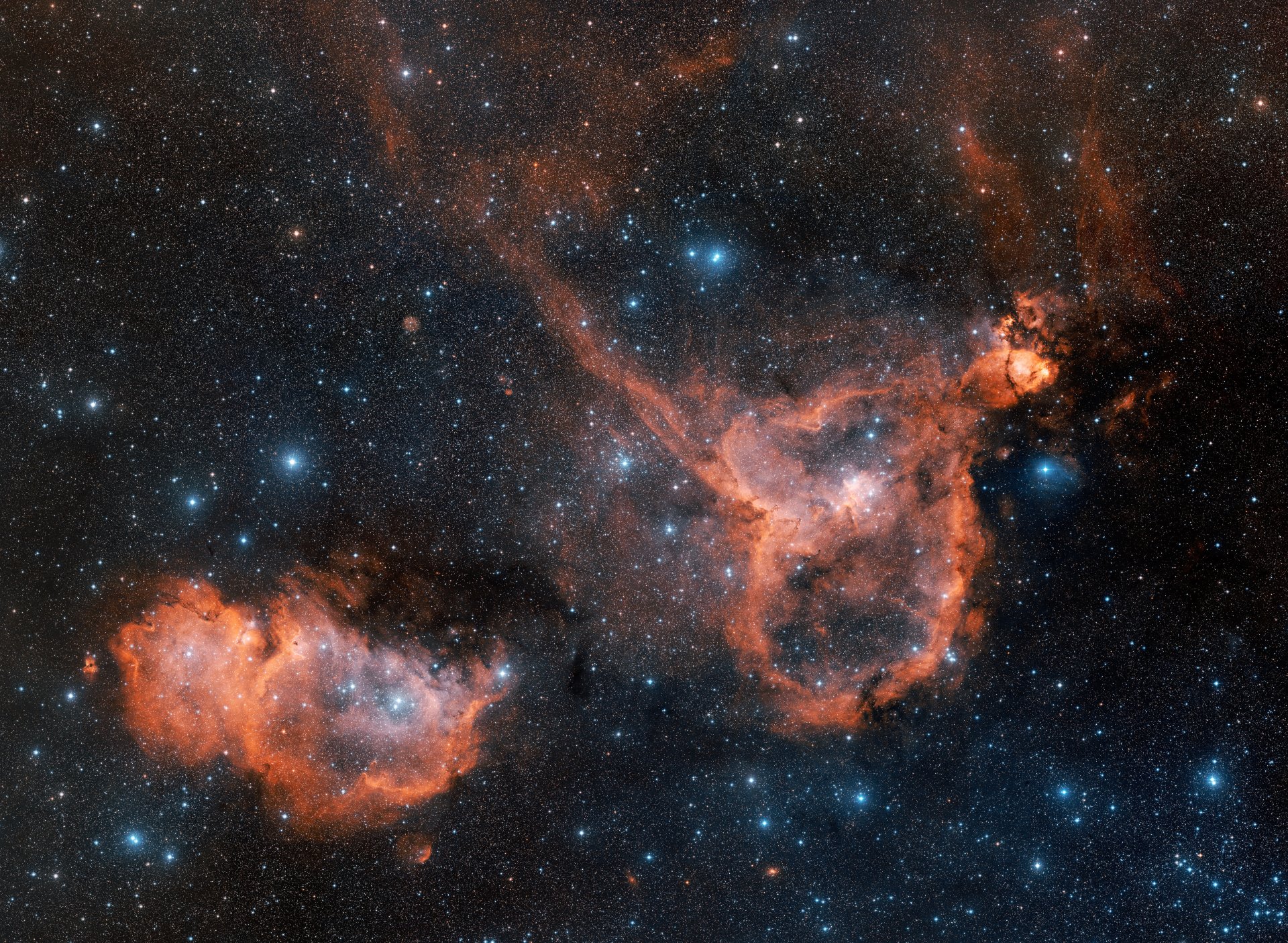 nebulosa constelación estrellas corazón y alma