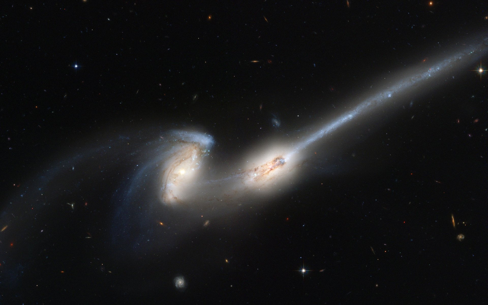 espacio galaxia galaxias colisión astronomía hubble