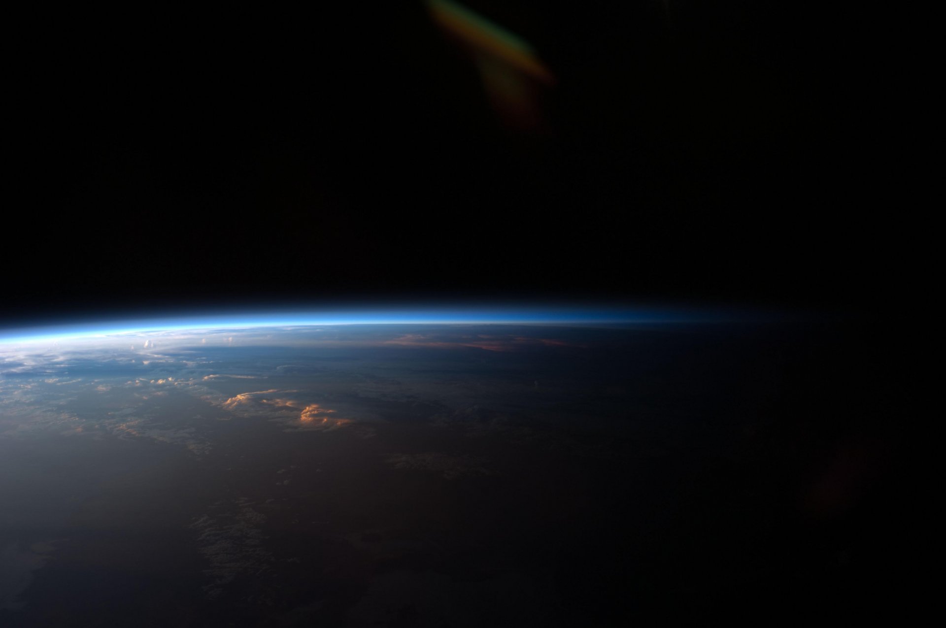 erde sonnenuntergang horizont wolken südamerika