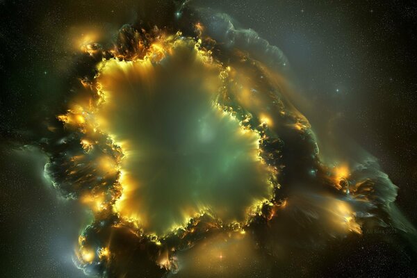 Incredible explosion of a star in the universe