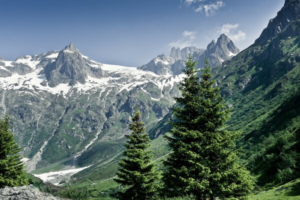 Schöne Natur im Alpengebirge