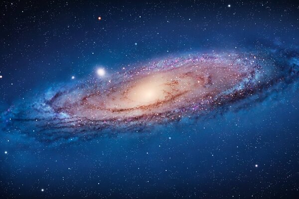 The Andromeda Galaxy Nebula in space