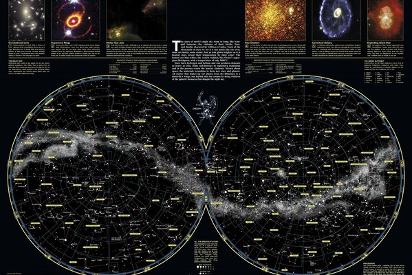 Die Wissenschaft hat den Weltraum erobert und eine Konstellationskarte erstellt