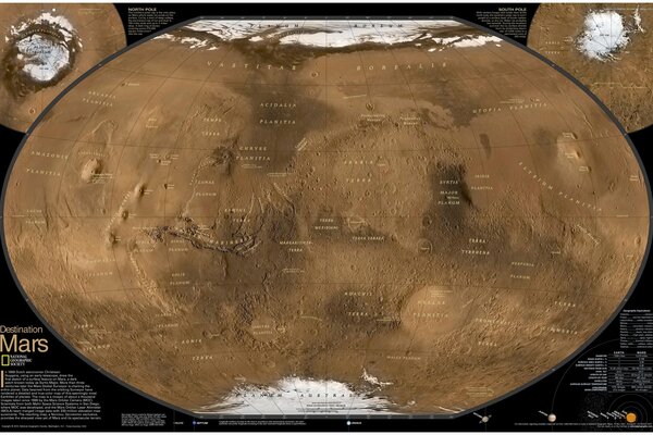 Mappa volumetrica del pianeta Marte