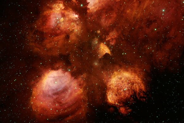 Hermosa foto desde el espacio nebulosa pata de gato