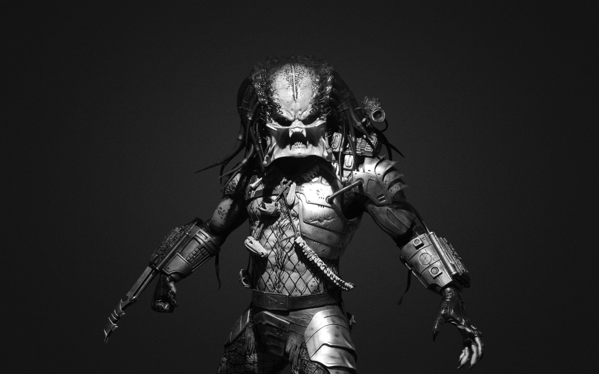 fiction black and white anger predator