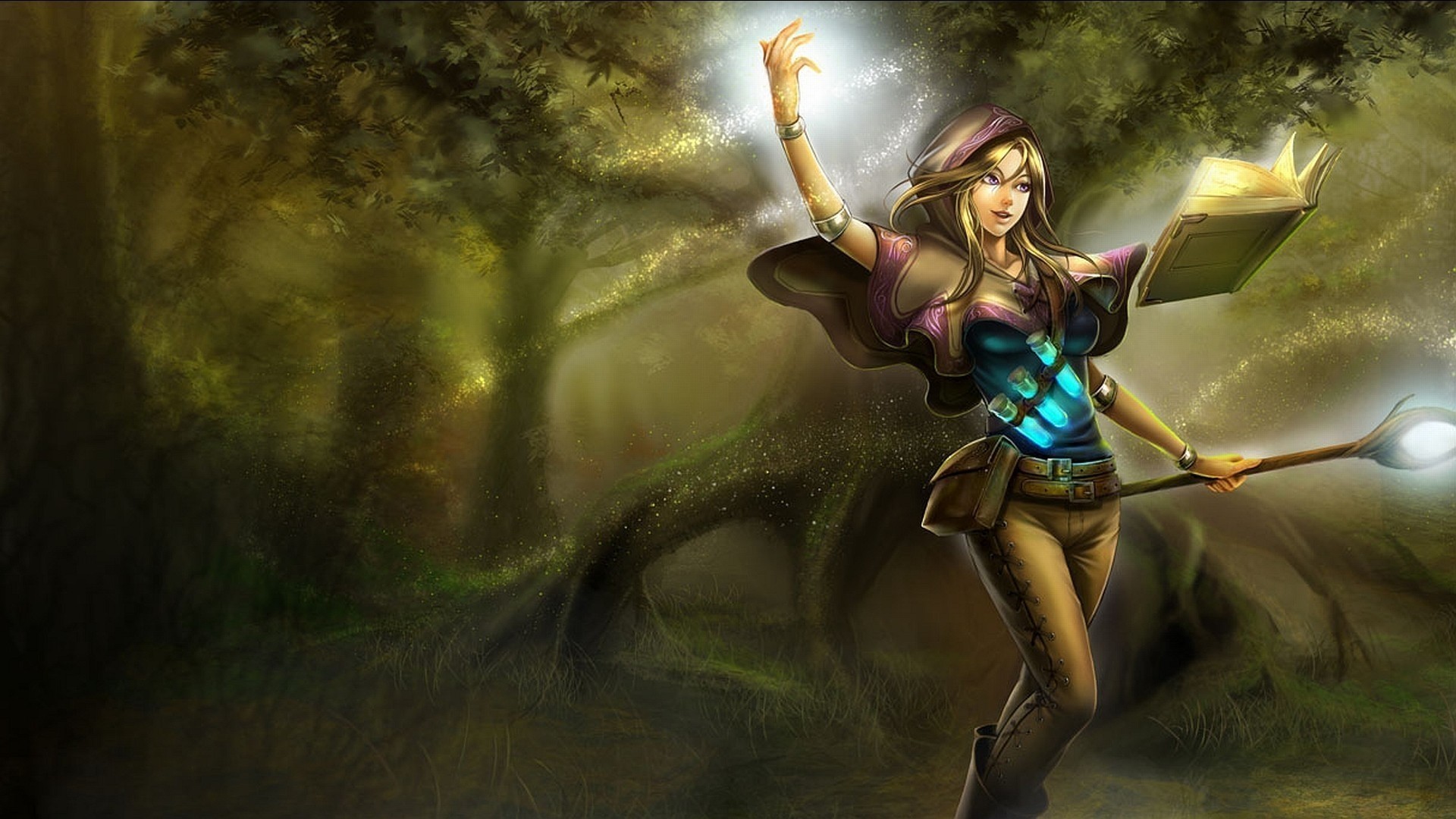 arte league of legends libro foresta magia maga