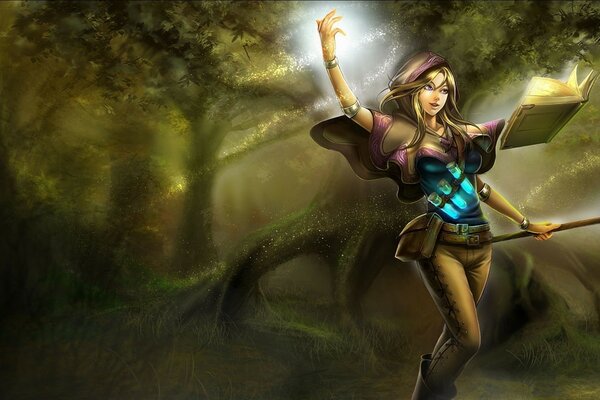 Die Zauberin aus dem Buch League of Legends