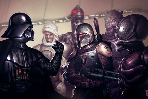 War criminals. Darth Vader. A frame from the movie