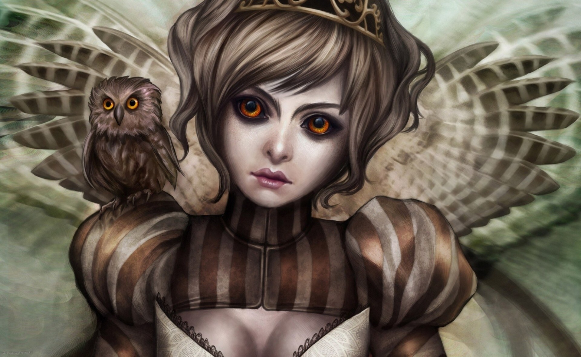 gracjana zielinska wings girl owl owlet