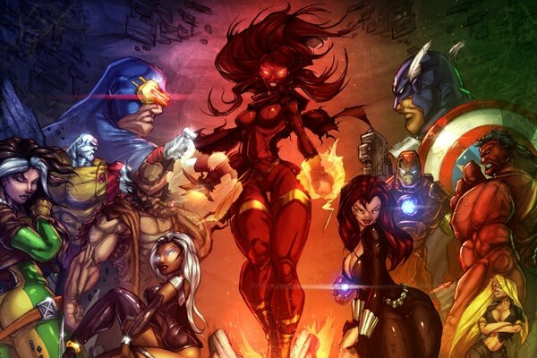 Art Avengers vs x-Men