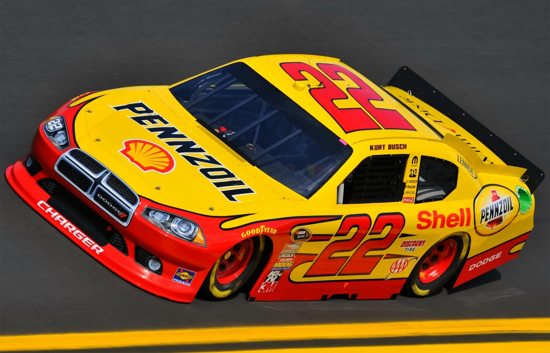 schivare dodge auto gara nascar nascar pista giallo