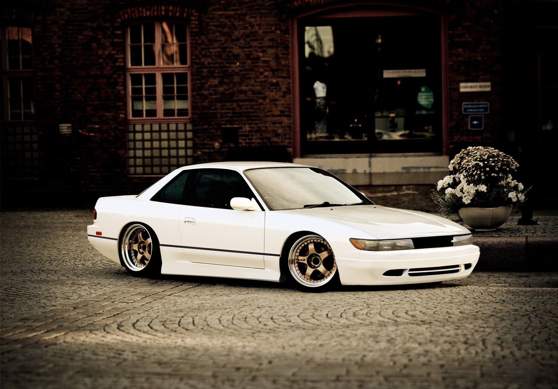 белая white nissan сильвия s13 ниссан silvia