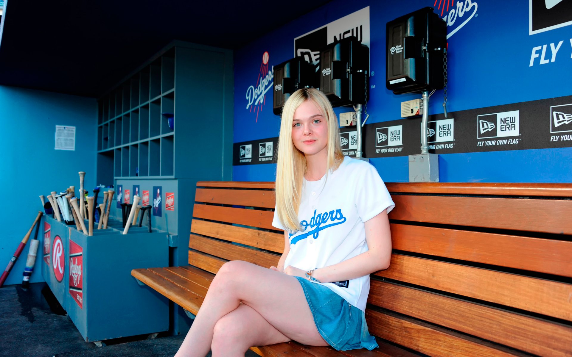 ellie fanning elle fanning aktorka nogi spódnica cheerleaderka