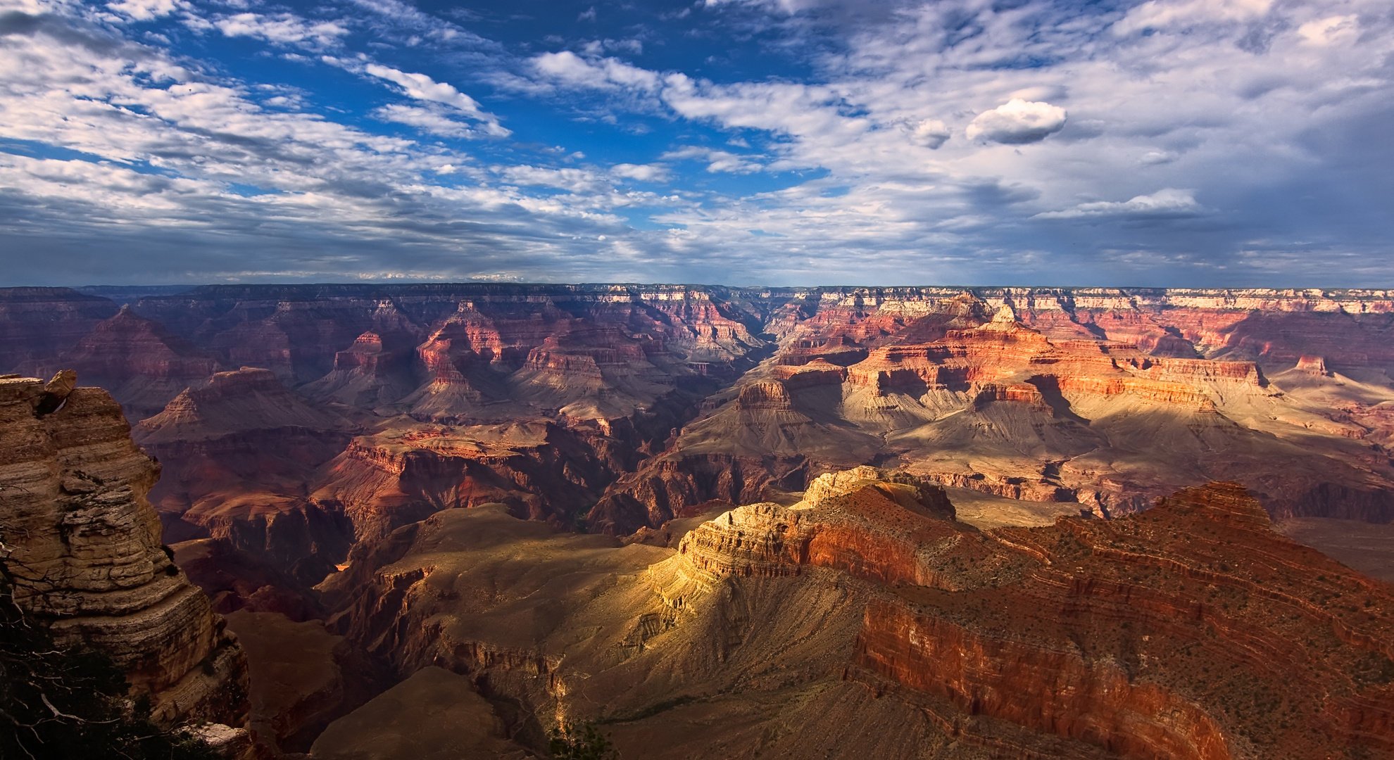 canyon nuages espace ciel rochers