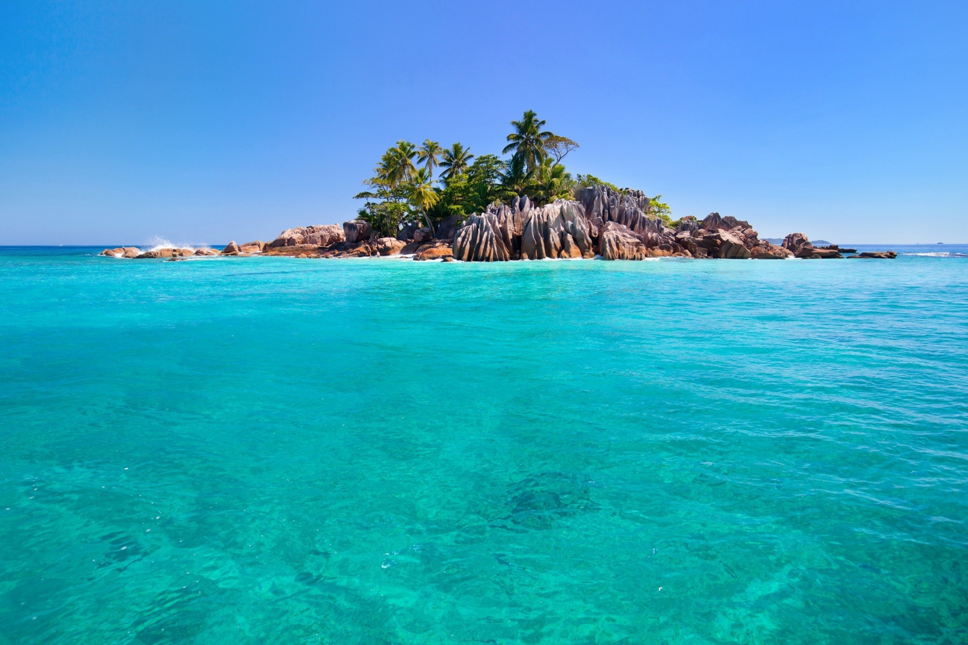 himmel meer insel ozean seychellen