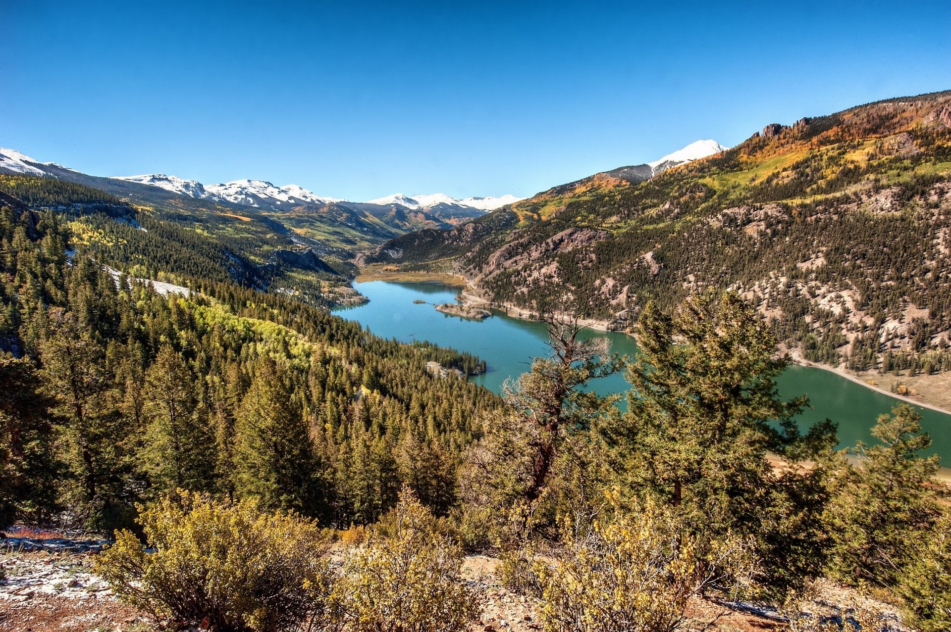 landschaft wald colorado rocky mountains berge