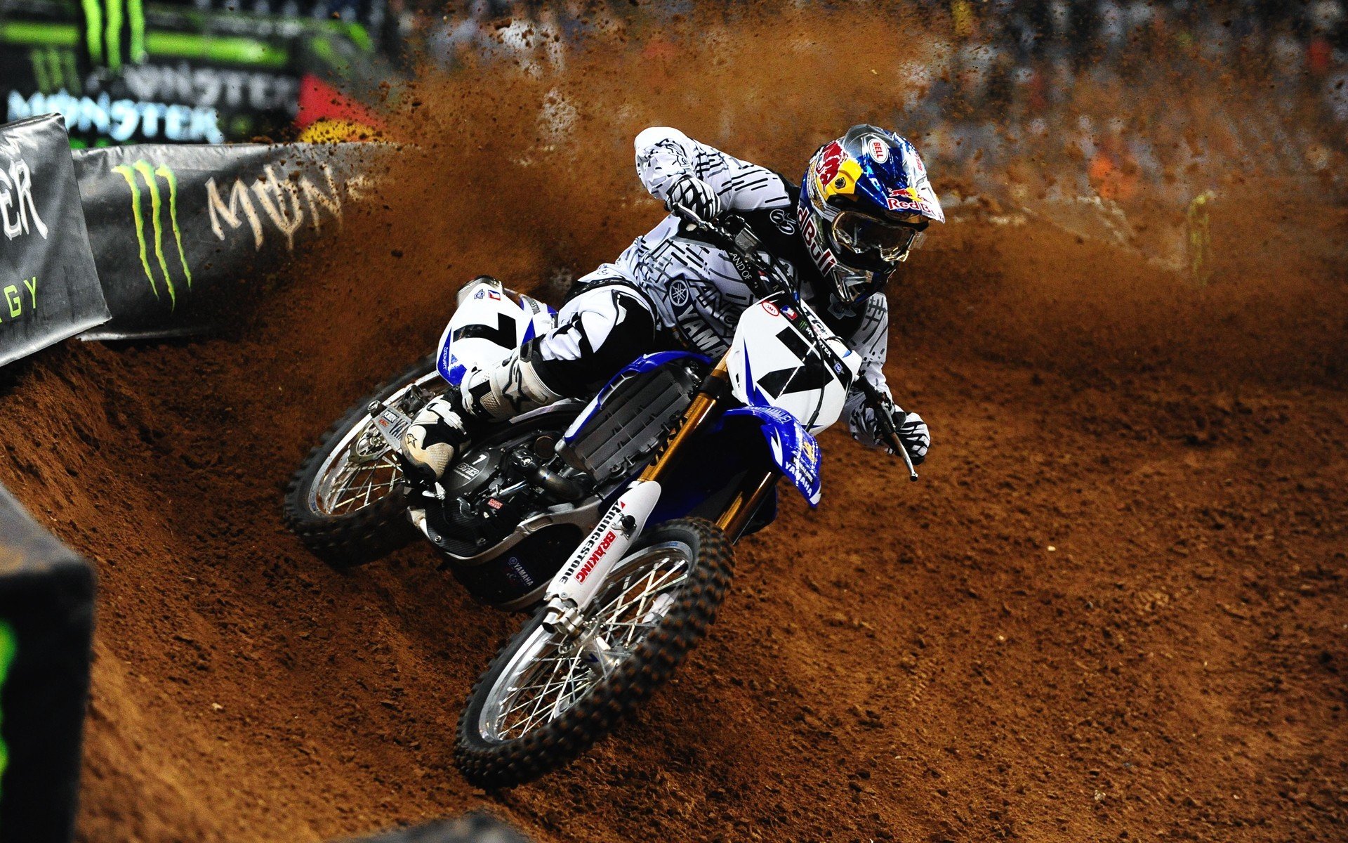 james stewart yamaha motocross bike track sand dirt sport