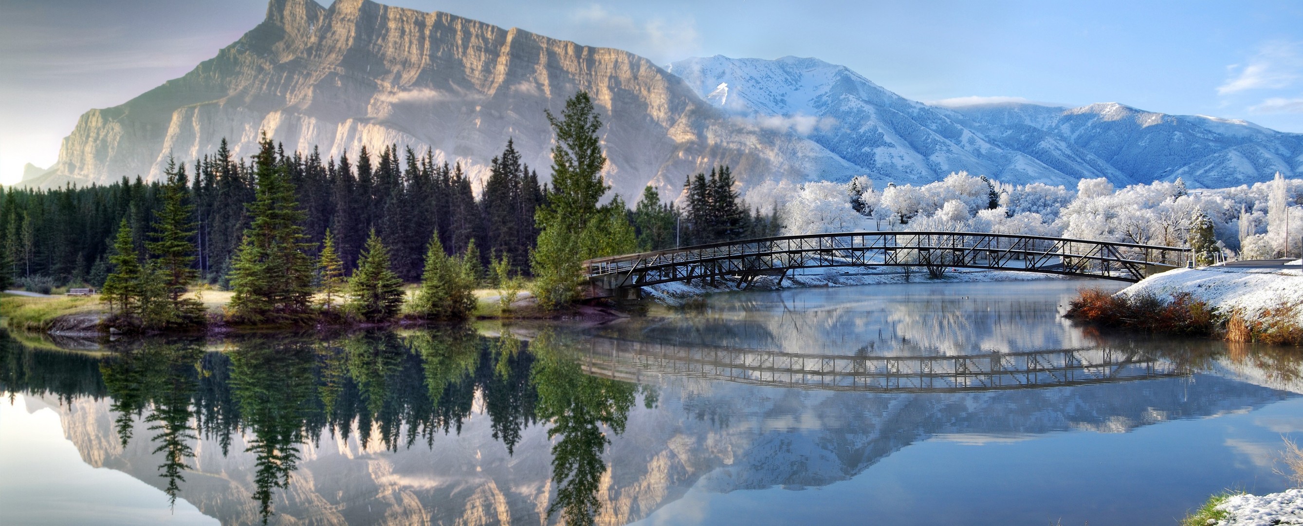 été pont hiver contraste