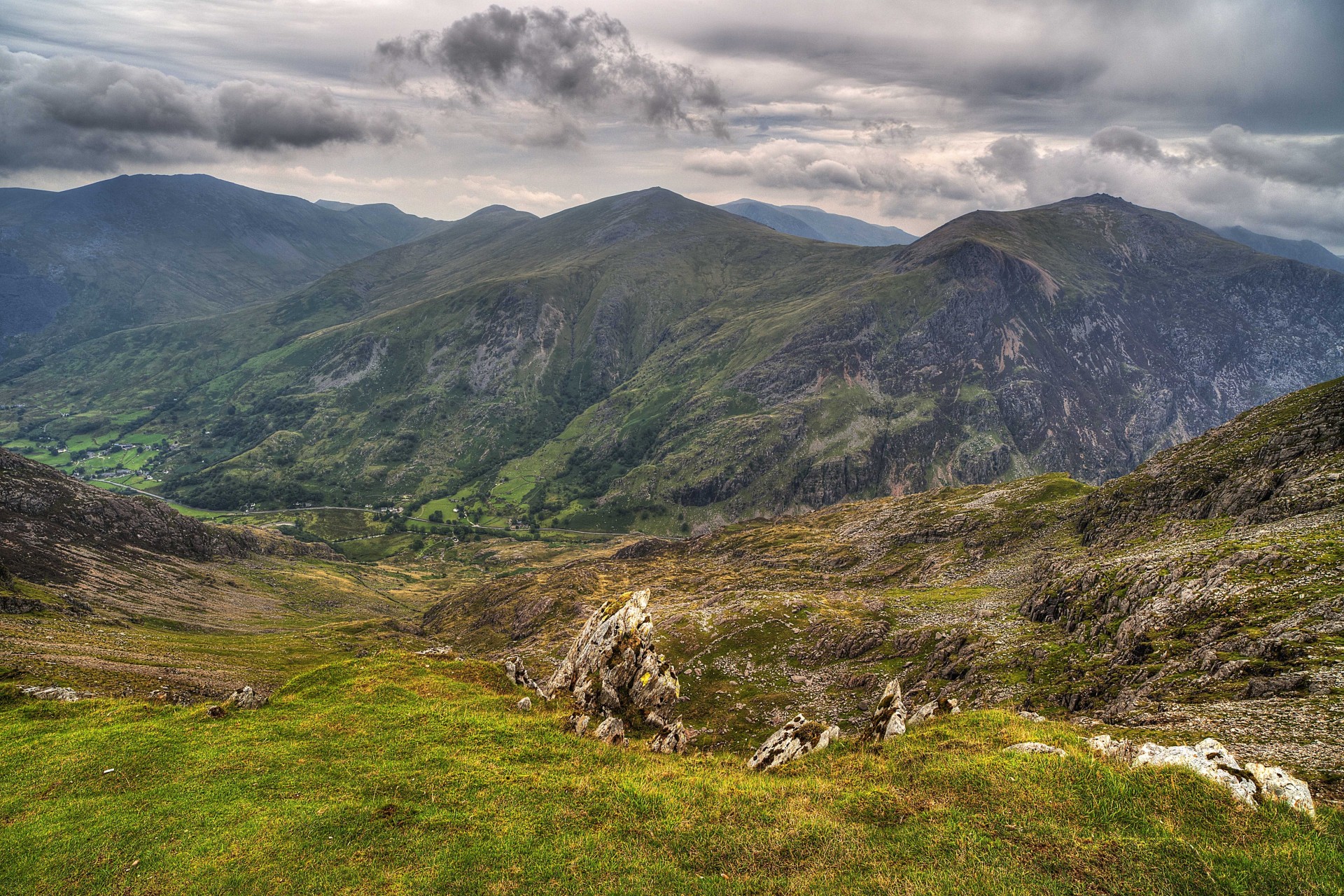 wielka brytania krajobraz góry snowdonia