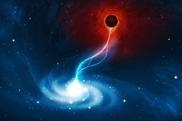 A black hole is coming in the universe