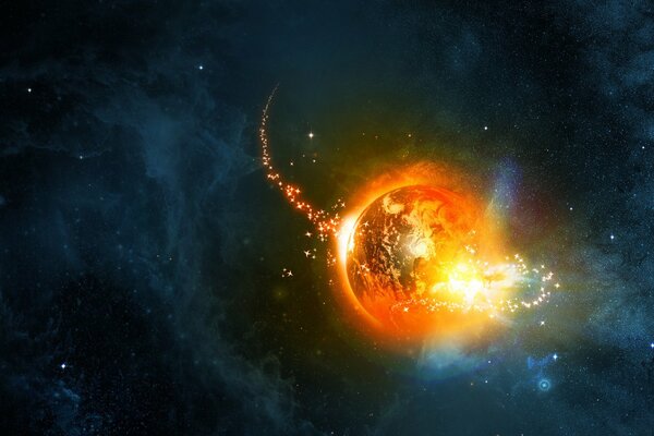 Nebulosa anómala alrededor del planeta