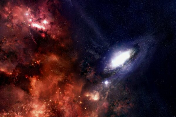 Super unrealistically beautiful picture of the universe