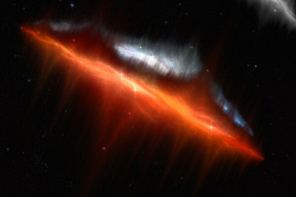 The Red Nebula in space