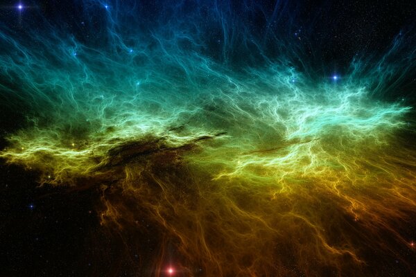 Bright fantastic image of the cosmos