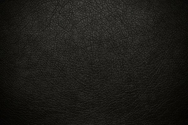 The texture of black matte leather