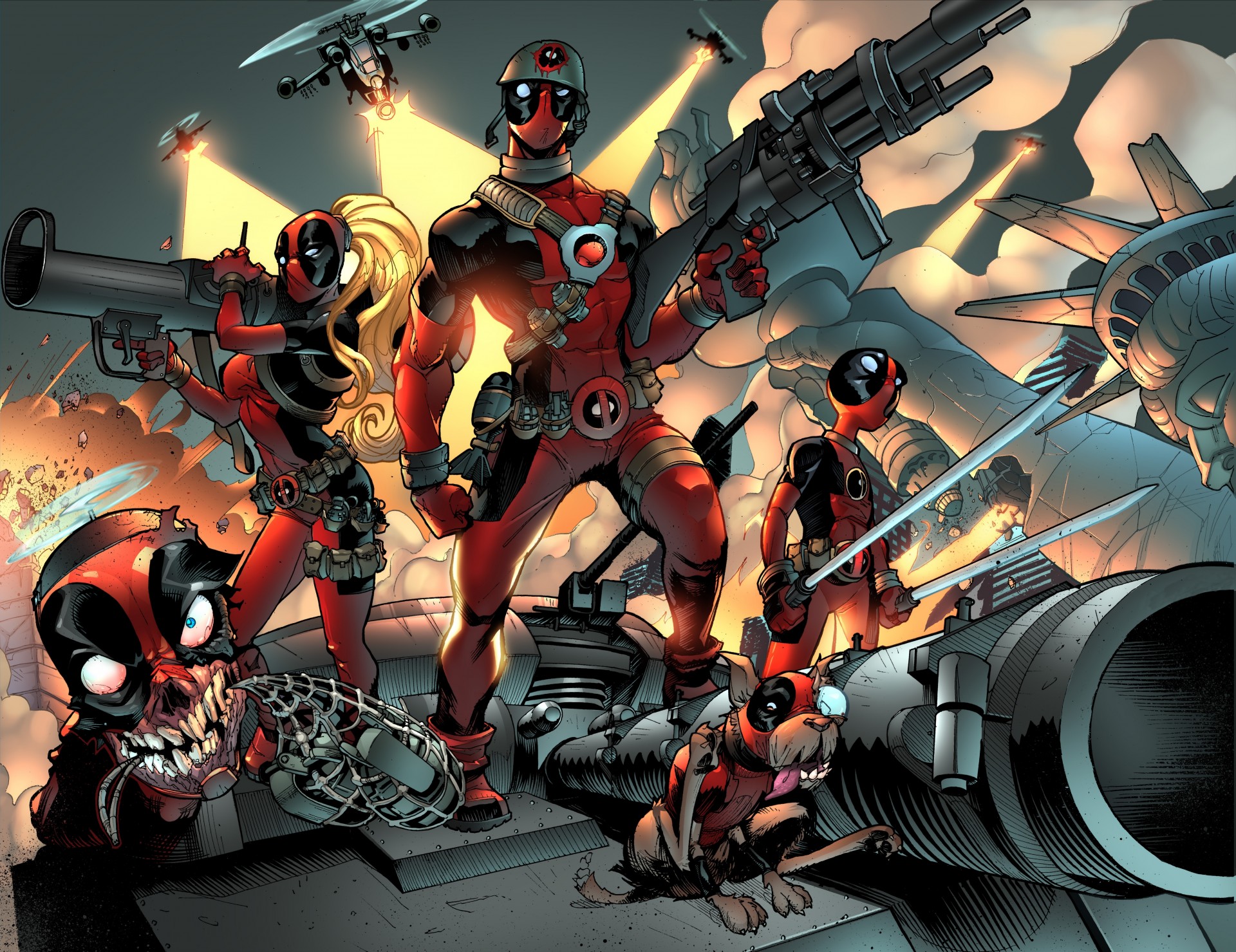 art deadpool bande dessinée super-héros