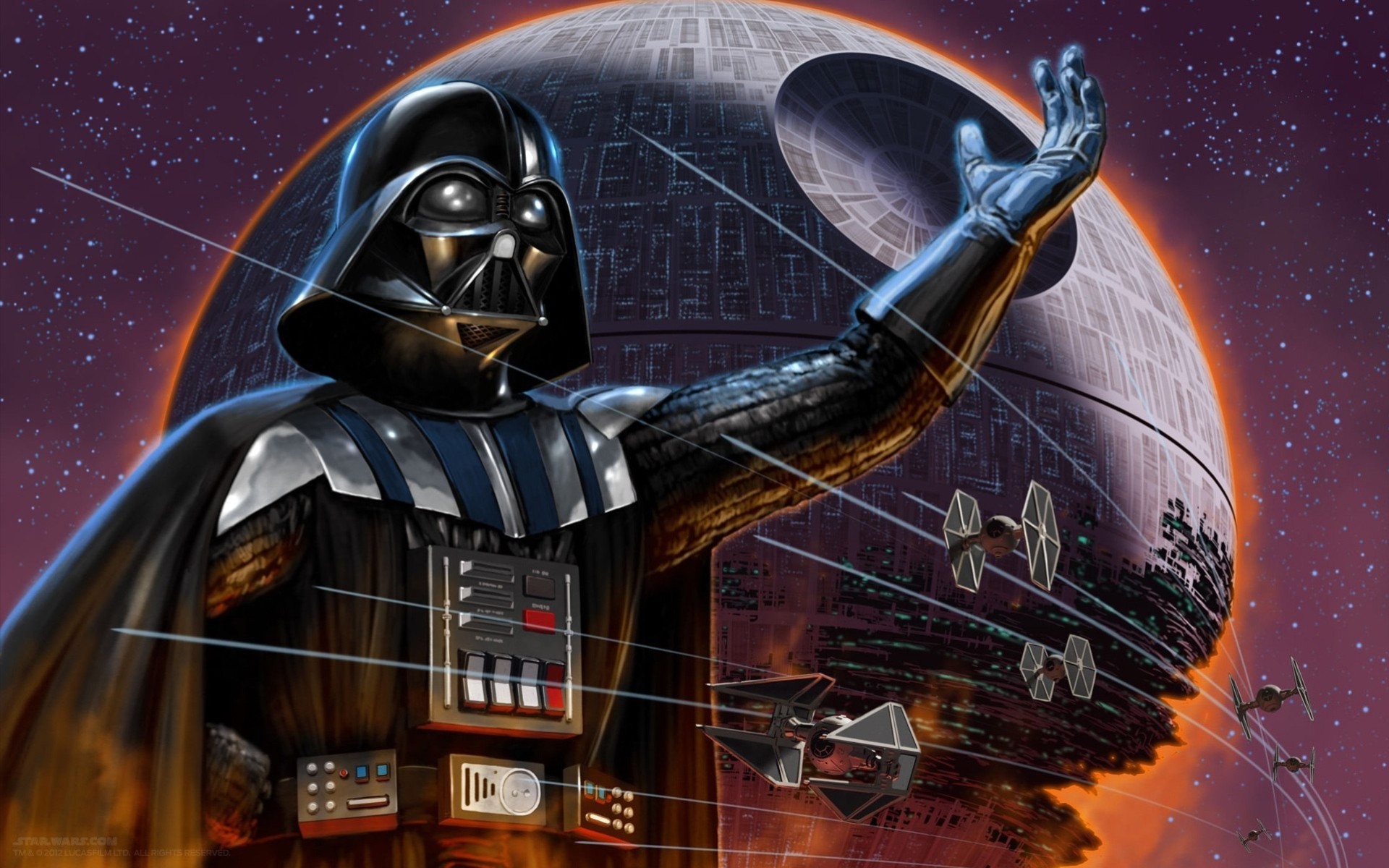 tar wars death star darth vader