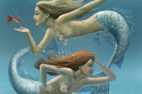 Mermaids exist at the bottom of the ocean