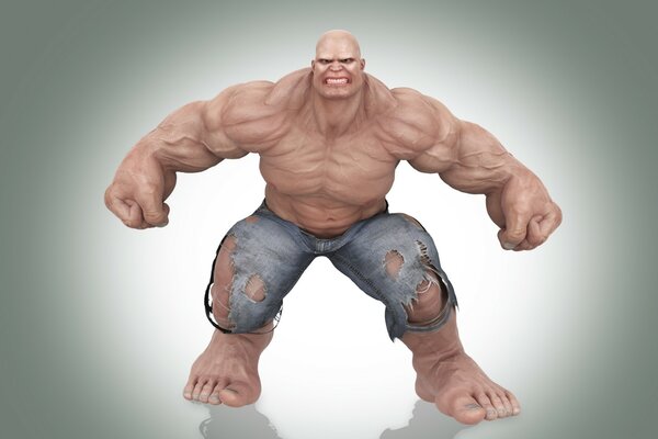 Muscular Man Mountain toy