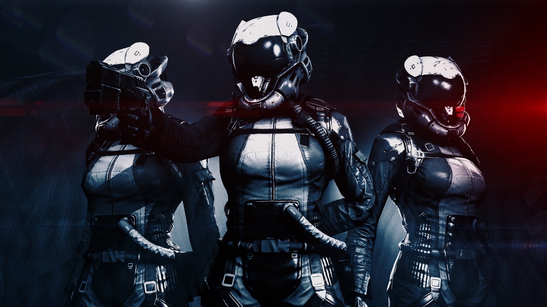 chica traje espacial mass effect