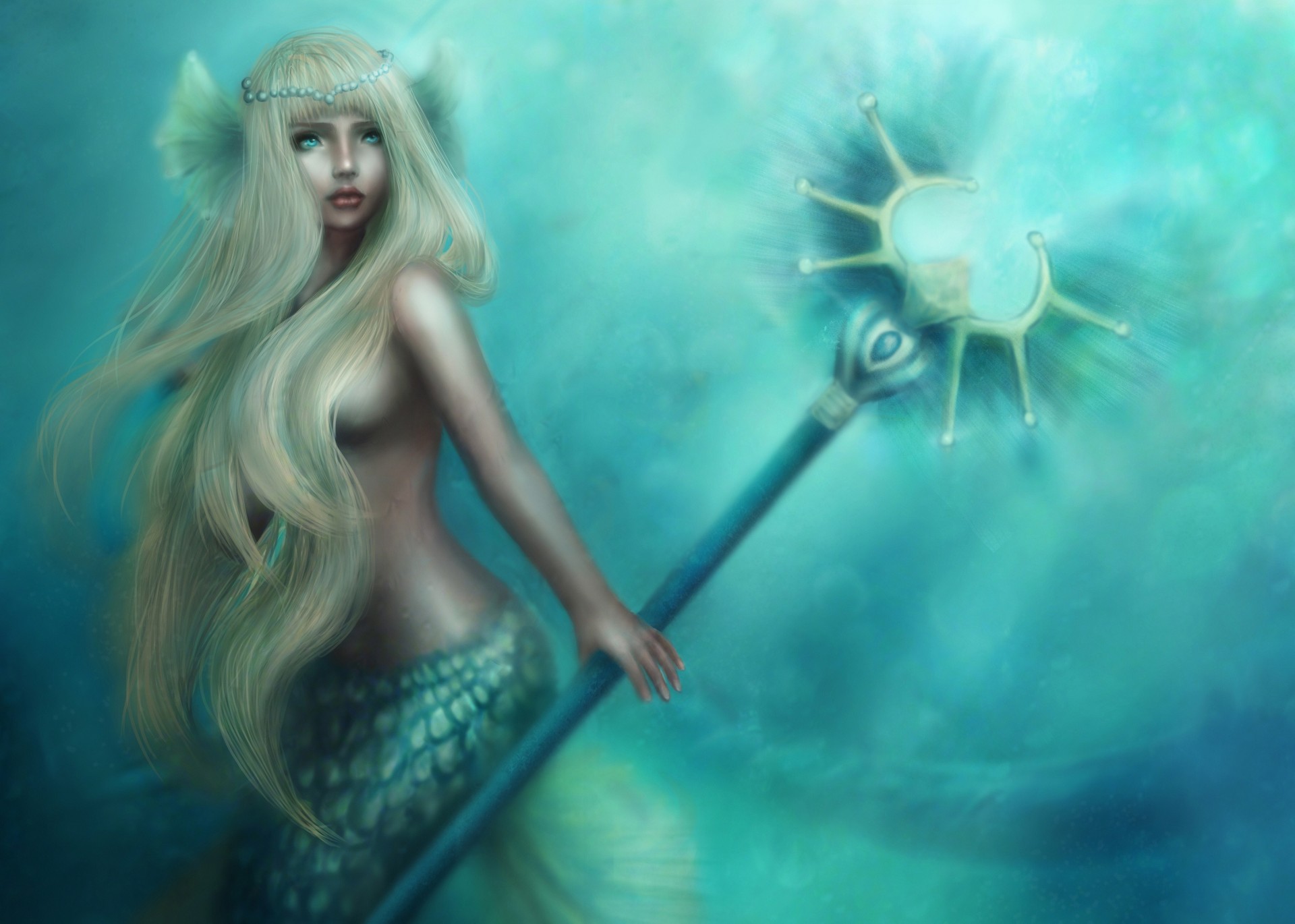 fiction art views mermaid