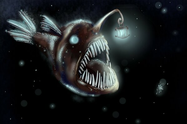 Evil scary monster fish