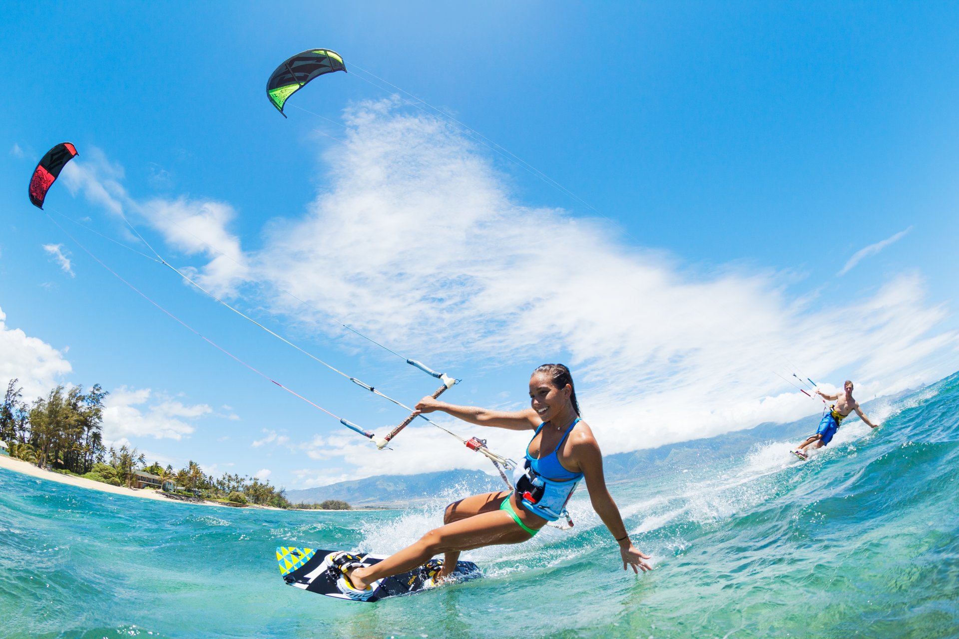 chica verano mar ocio deporte