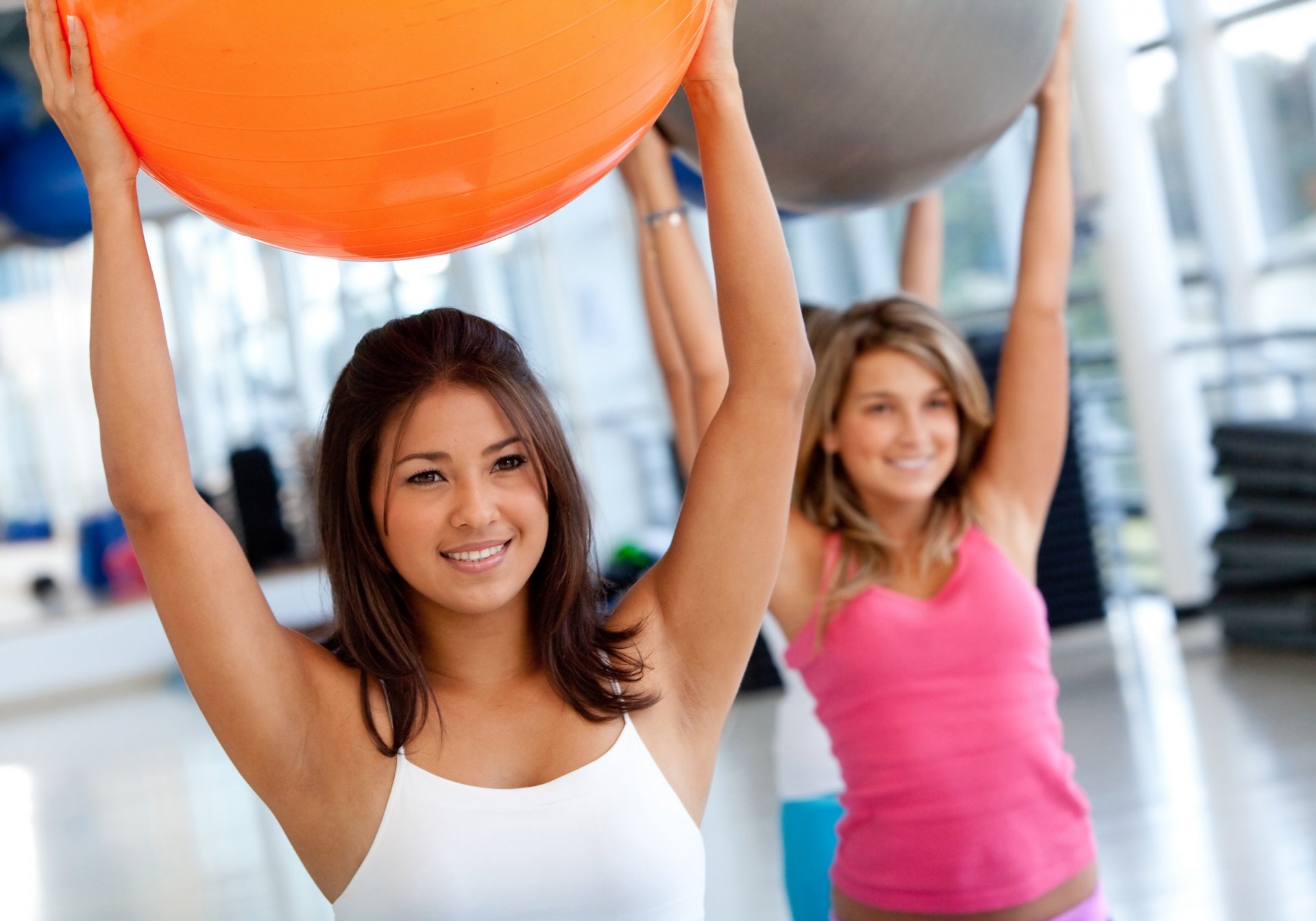 formazione palestra donne palla palle da ginnastica