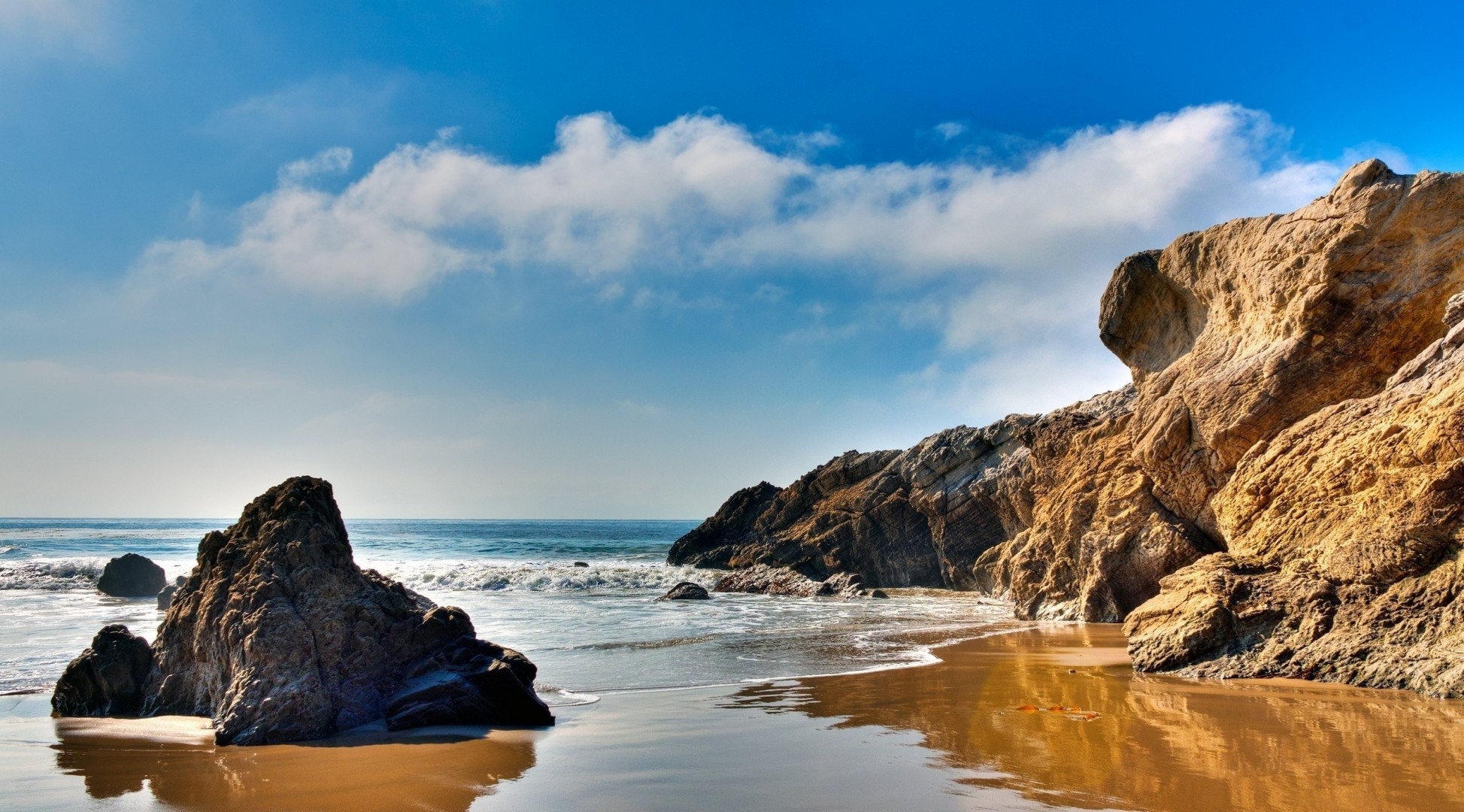 mare paesaggio rocce natura