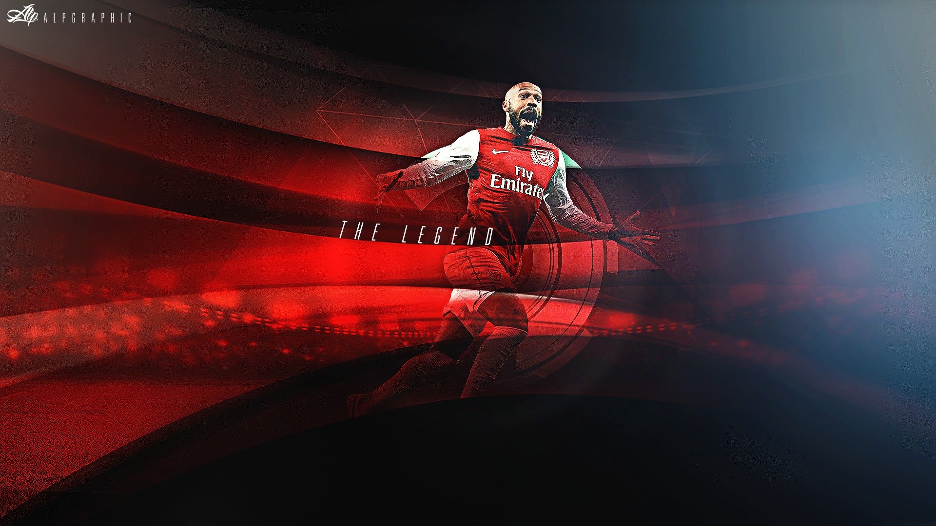 thierry henry henri footballer arsenal gunners forward center attack victory goal goals football