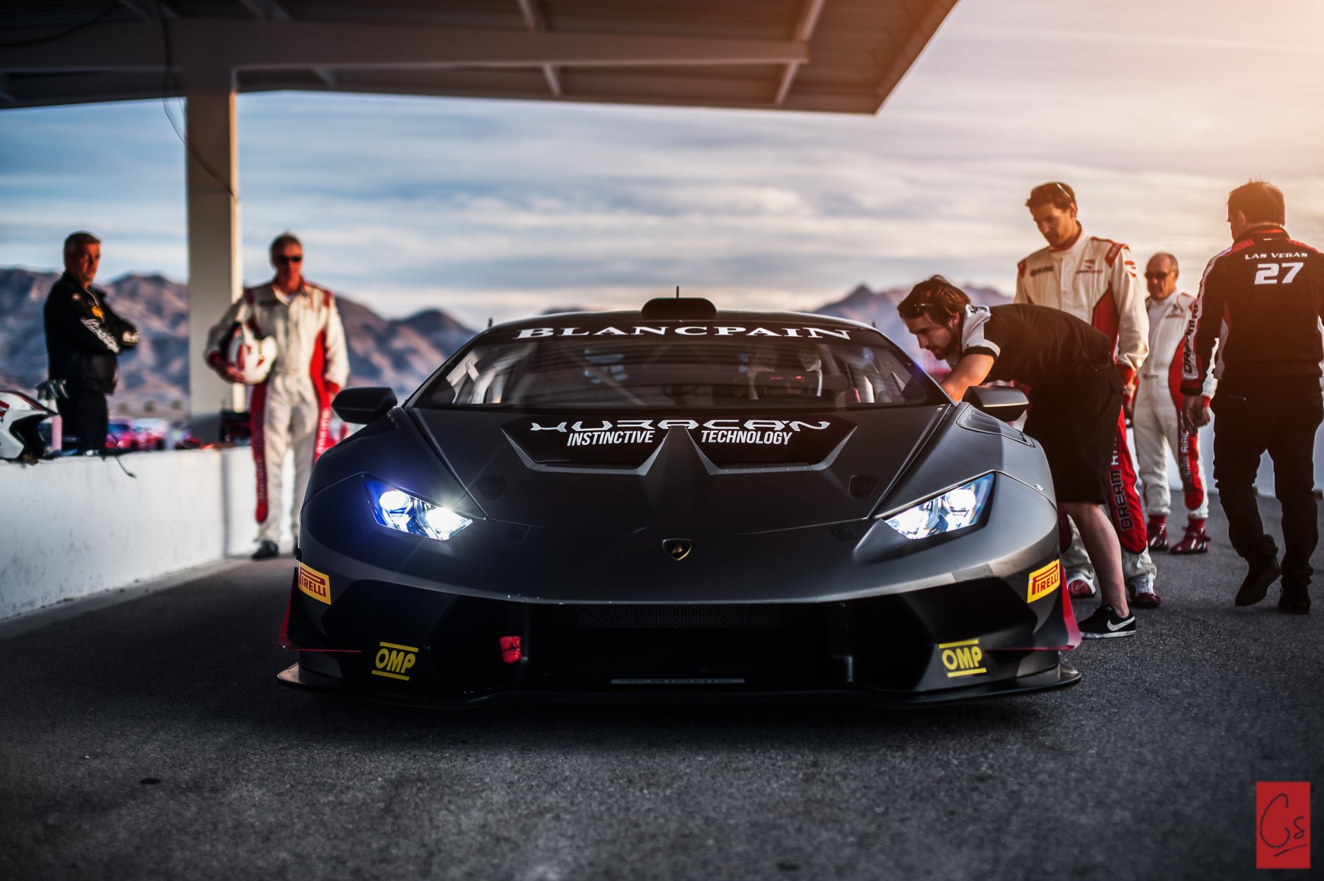 lamborghini uracan lp-620-2 super trofeo las vegas pista gente