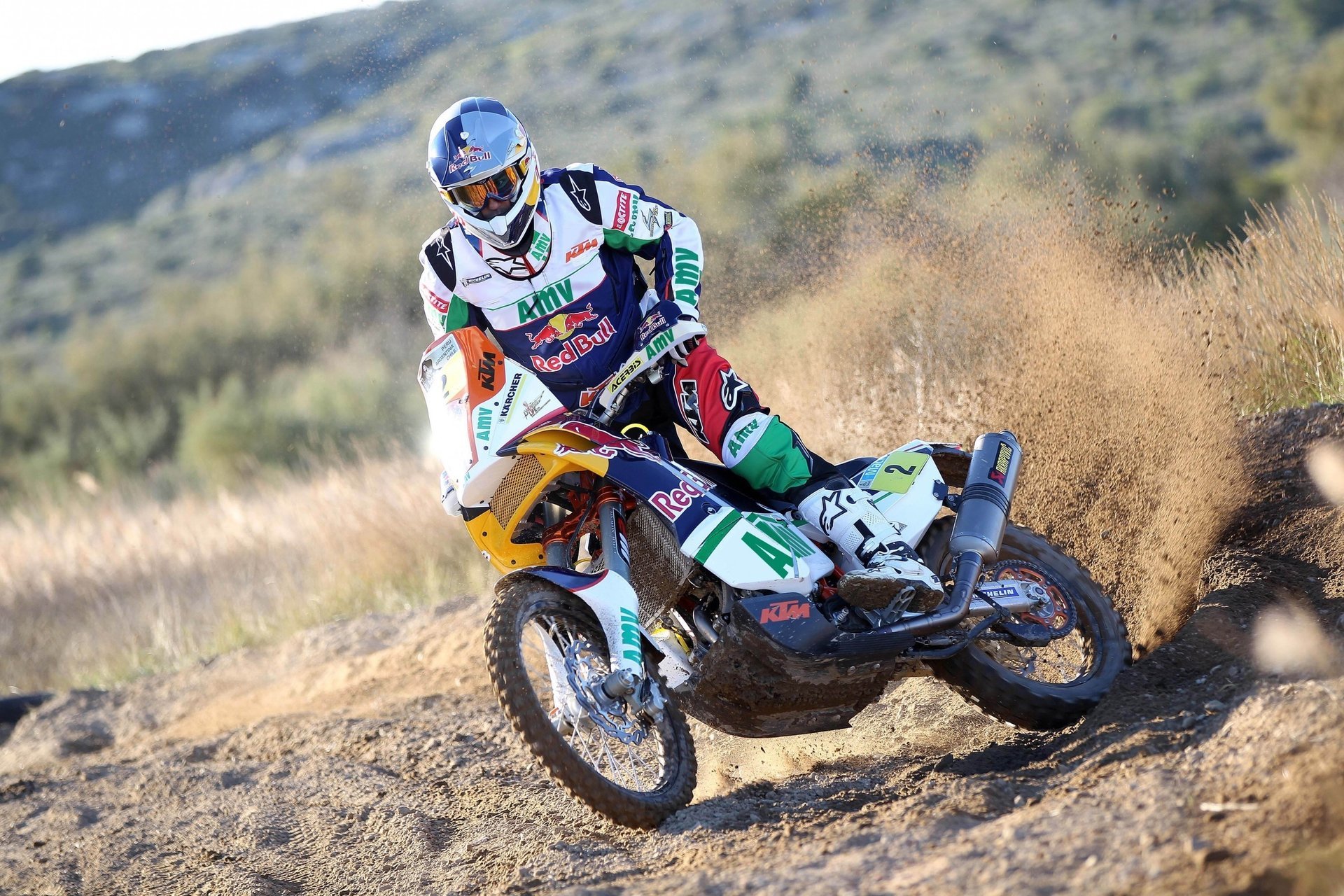 moto sport racer dakar red bull