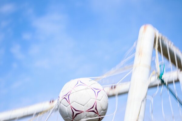 El balón en la portería